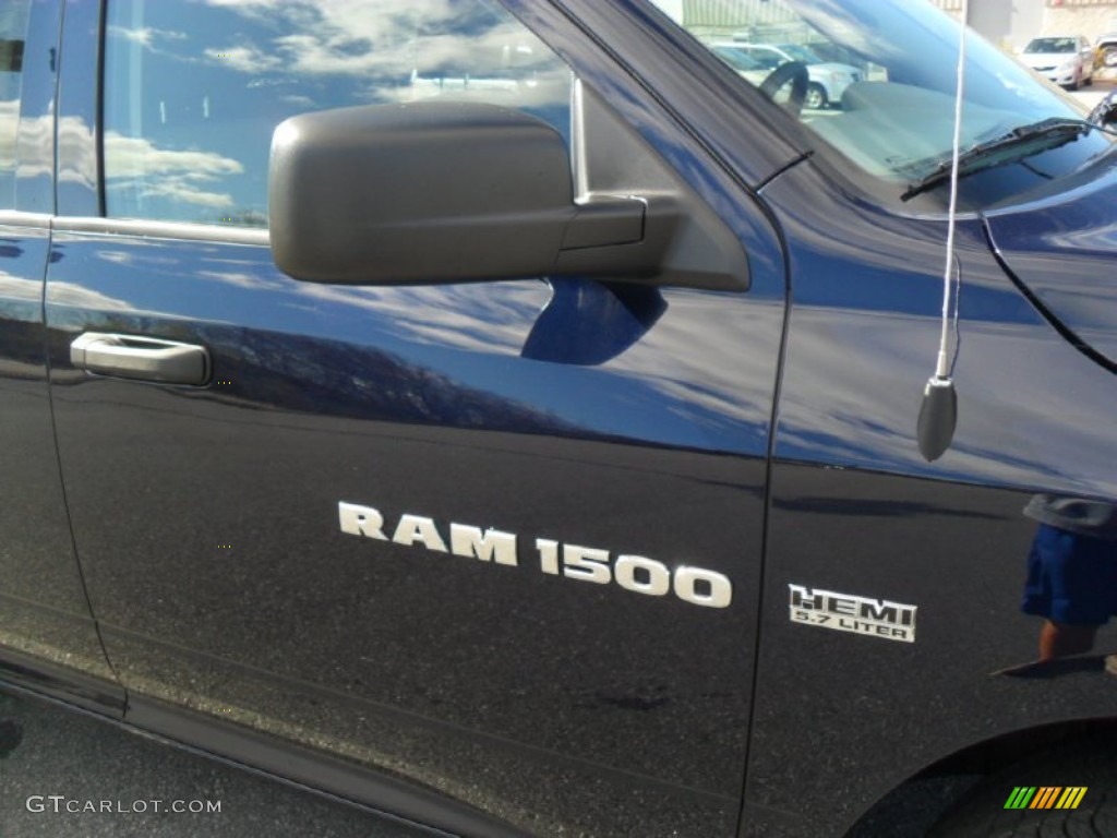2012 Ram 1500 Express Quad Cab - True Blue Pearl / Dark Slate Gray/Medium Graystone photo #21