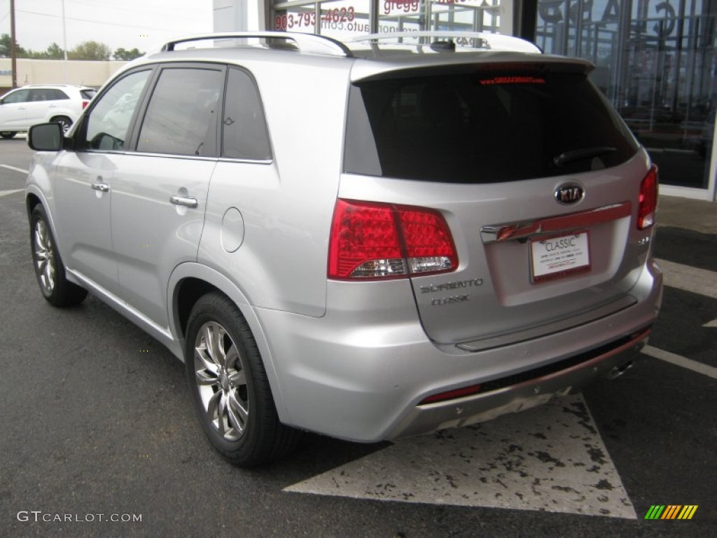 2012 Sorento EX V6 - Bright Silver / Black photo #3