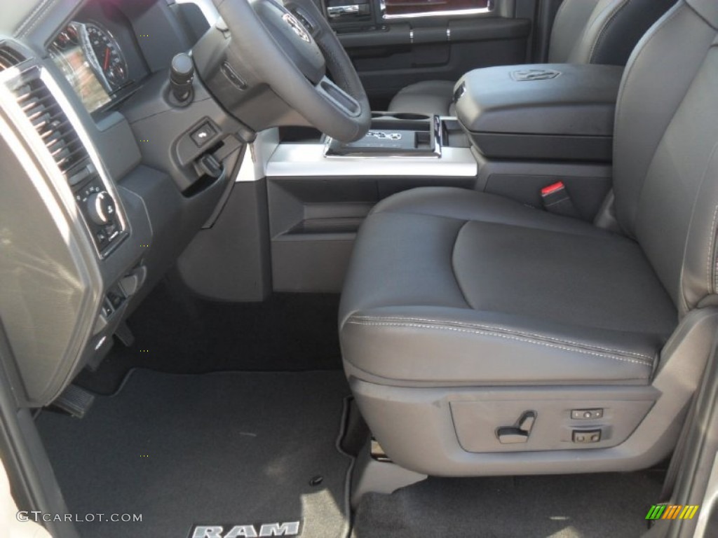 2012 Ram 1500 Laramie Crew Cab 4x4 - Mineral Gray Metallic / Dark Slate Gray photo #7
