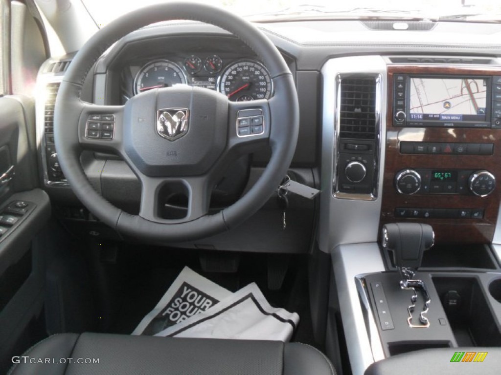 2012 Ram 1500 Laramie Crew Cab 4x4 - Mineral Gray Metallic / Dark Slate Gray photo #16