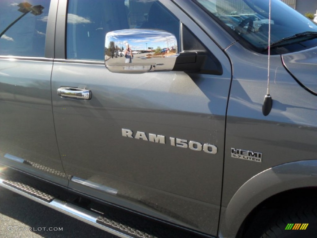 2012 Ram 1500 Laramie Crew Cab 4x4 - Mineral Gray Metallic / Dark Slate Gray photo #23