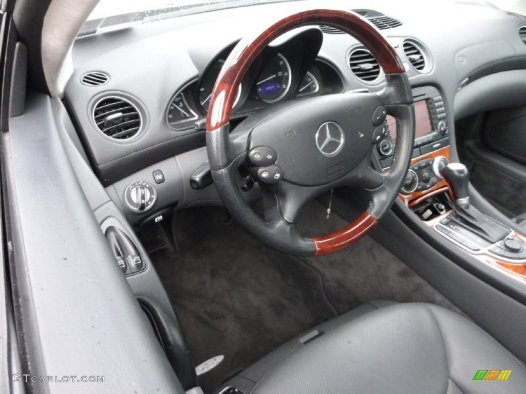 2005 Mercedes-Benz SL 600 Roadster Charcoal Dashboard Photo #56905081