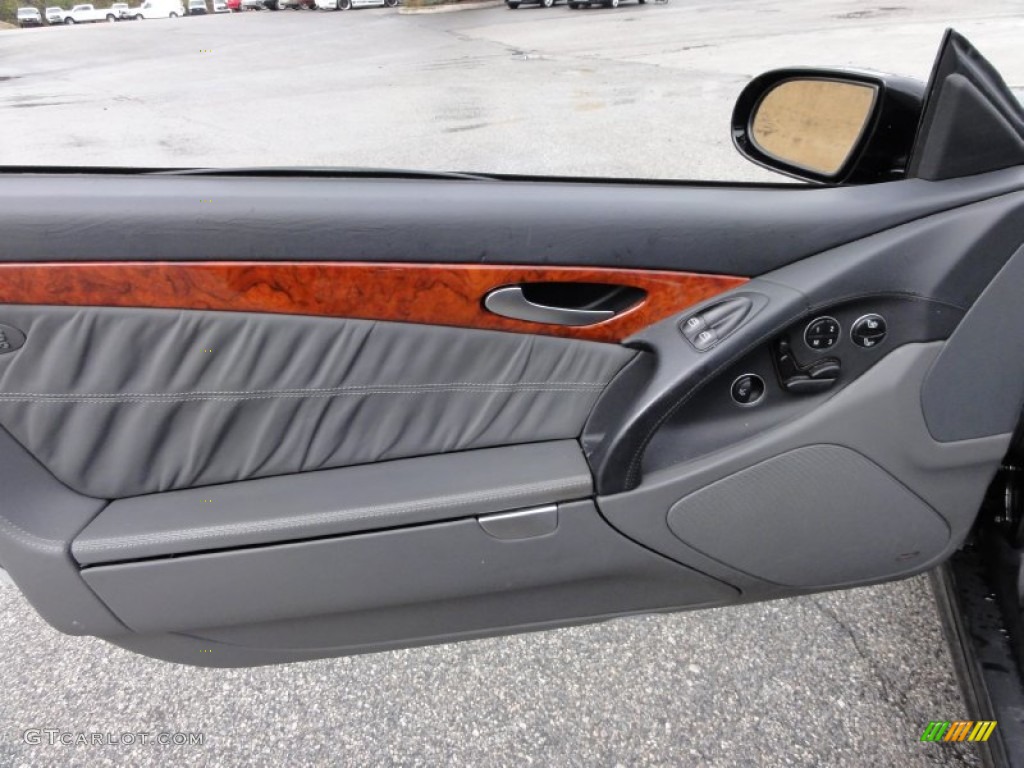 2005 Mercedes-Benz SL 600 Roadster Charcoal Door Panel Photo #56905099