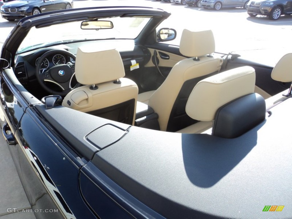 2012 1 Series 128i Convertible - Jet Black / Taupe photo #9