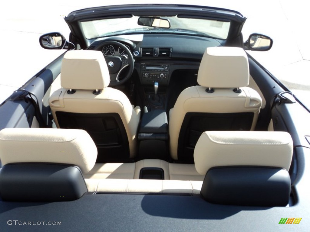 2012 1 Series 128i Convertible - Jet Black / Taupe photo #10