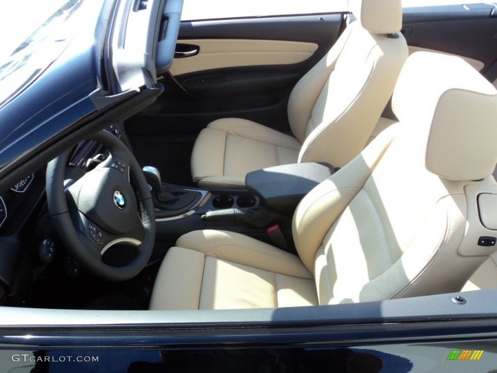 2012 1 Series 128i Convertible - Jet Black / Taupe photo #11