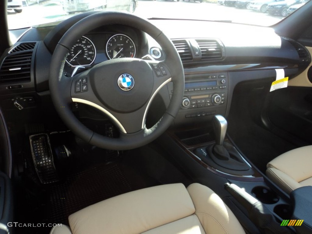 2012 1 Series 128i Convertible - Jet Black / Taupe photo #15