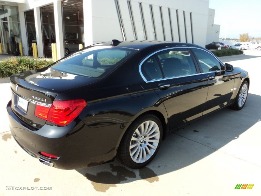 2012 7 Series 750Li Sedan - Black Sapphire Metallic / Black photo #3