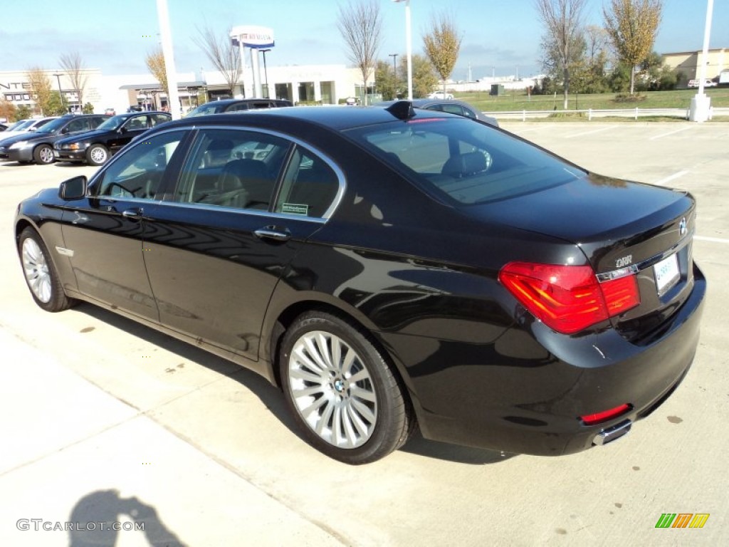 2012 7 Series 750Li Sedan - Black Sapphire Metallic / Black photo #4