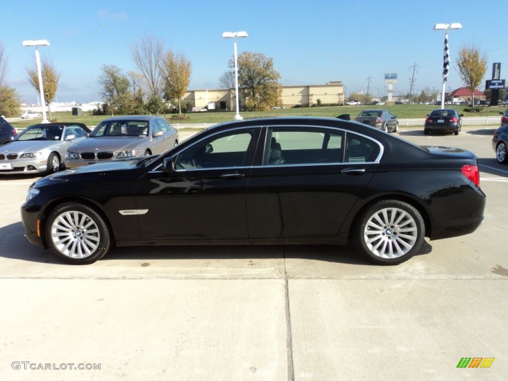 2012 7 Series 750Li Sedan - Black Sapphire Metallic / Black photo #5