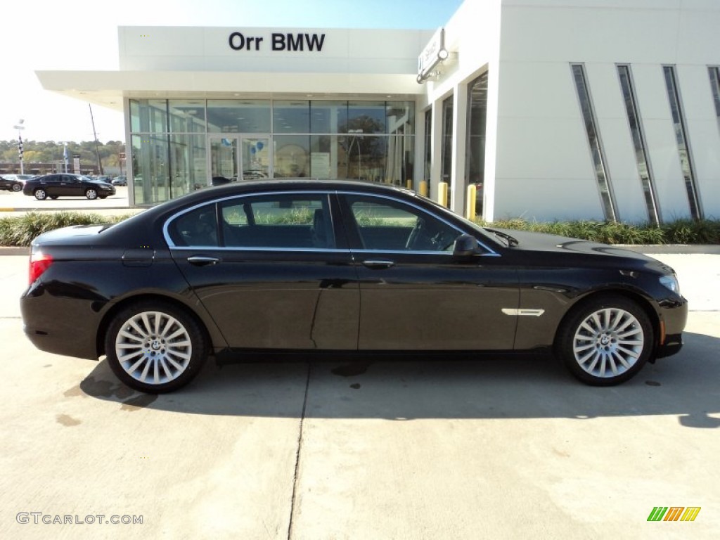2012 7 Series 750Li Sedan - Black Sapphire Metallic / Black photo #6