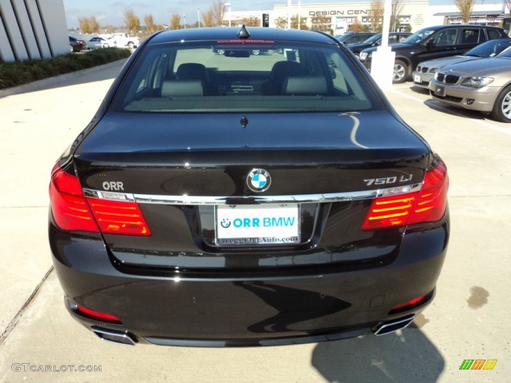 2012 7 Series 750Li Sedan - Black Sapphire Metallic / Black photo #8