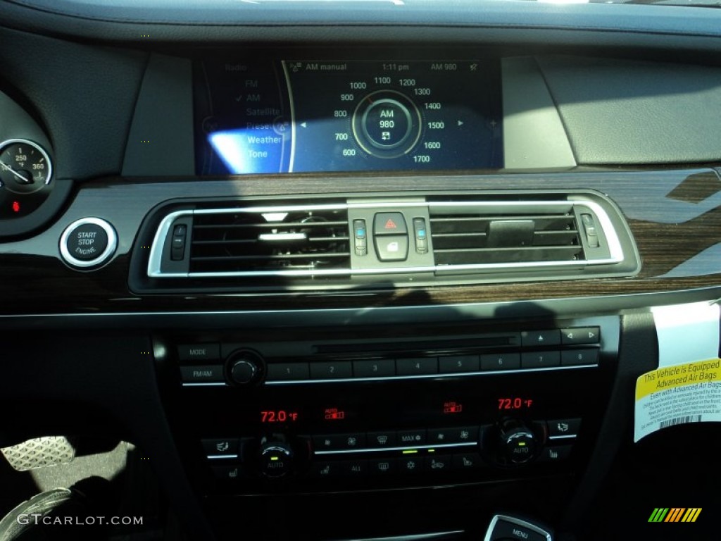 2012 7 Series 750Li Sedan - Black Sapphire Metallic / Black photo #12