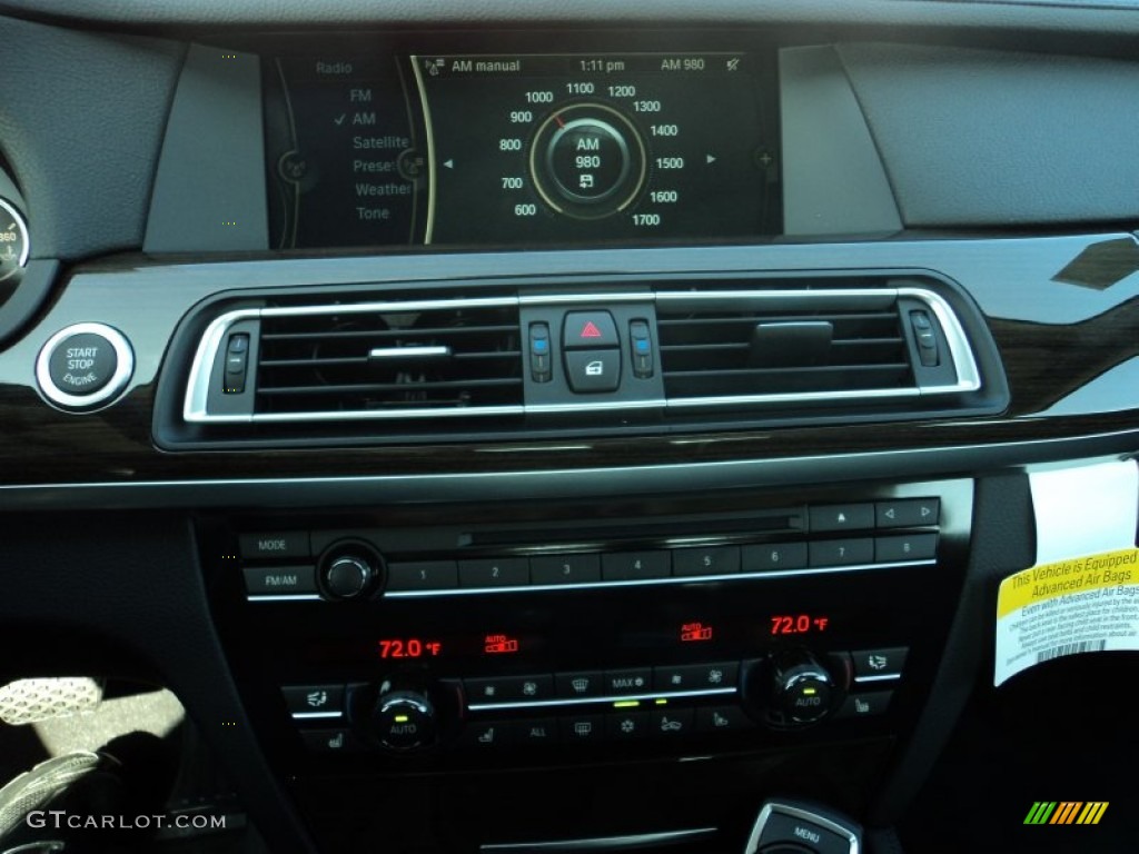 2012 7 Series 750Li Sedan - Black Sapphire Metallic / Black photo #13
