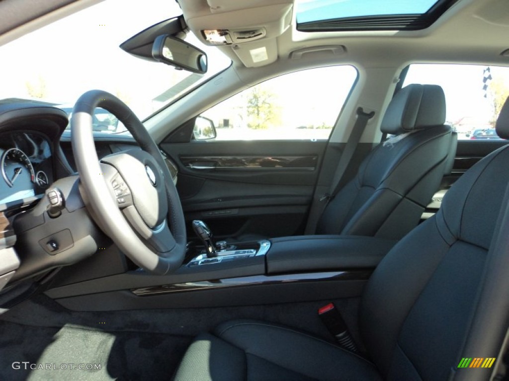 2012 7 Series 750Li Sedan - Black Sapphire Metallic / Black photo #22