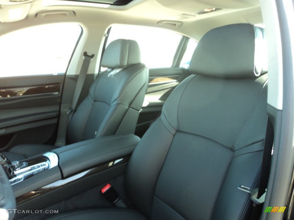 2012 7 Series 750Li Sedan - Black Sapphire Metallic / Black photo #24