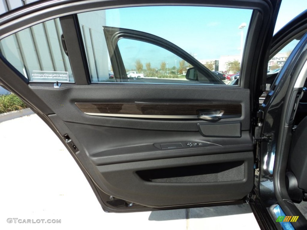 2012 7 Series 750Li Sedan - Black Sapphire Metallic / Black photo #25