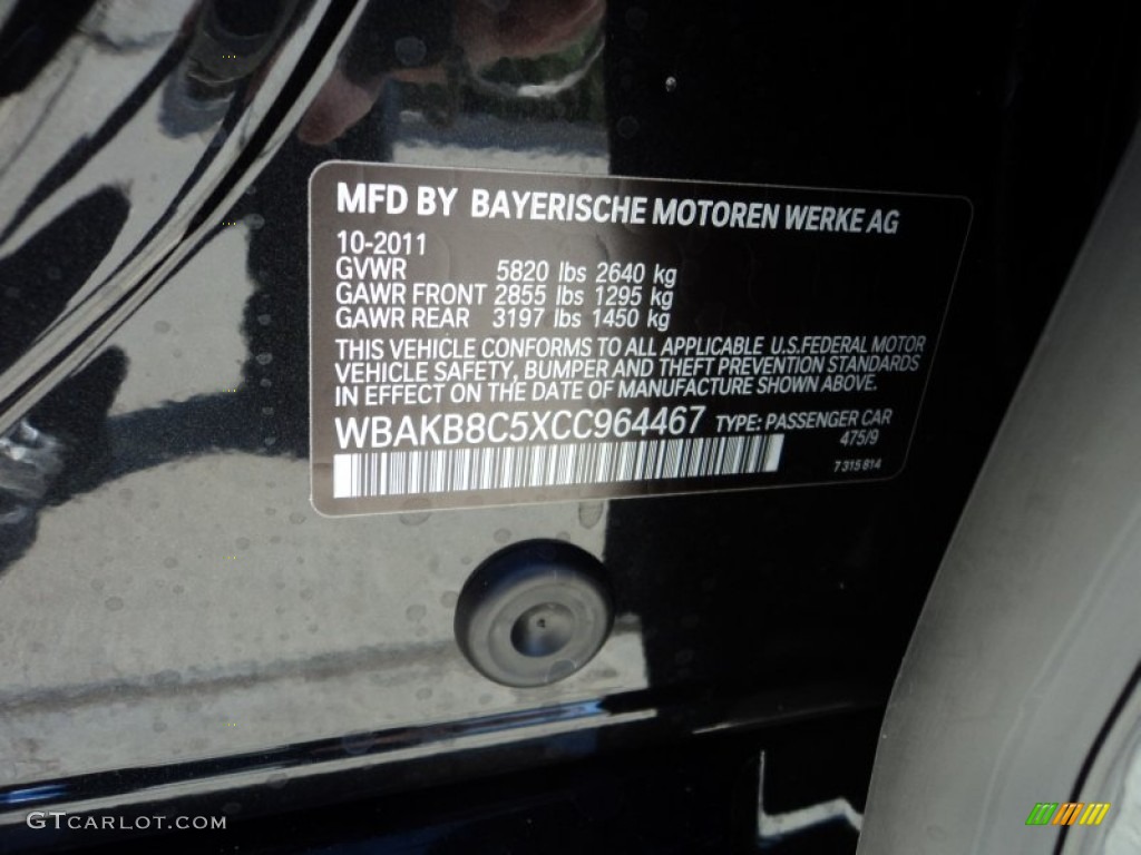 2012 7 Series 750Li Sedan - Black Sapphire Metallic / Black photo #34