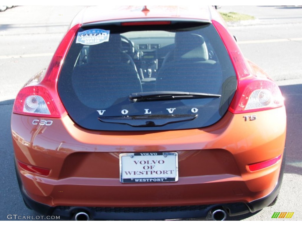 2011 C30 T5 - Orange Flame Metallic / Off Black T-Tec photo #7