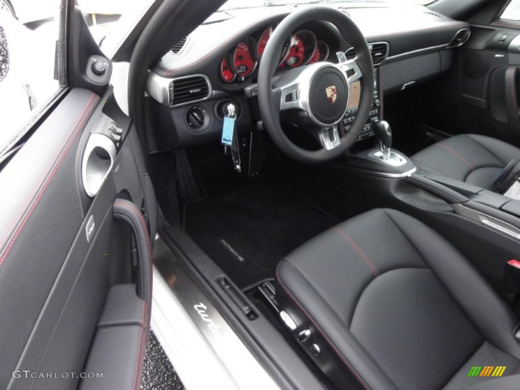 Black Interior 2012 Porsche 911 Turbo Coupe Photo #56906737