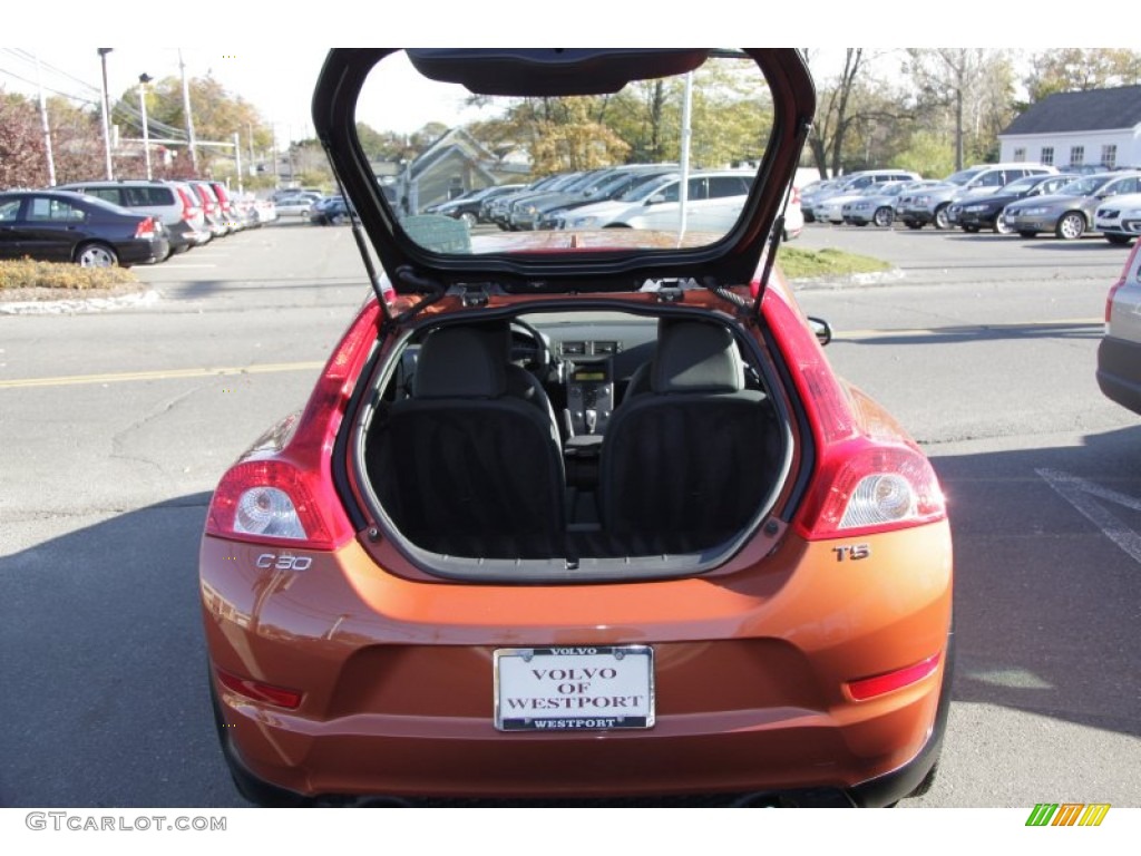 2011 C30 T5 - Orange Flame Metallic / Off Black T-Tec photo #8