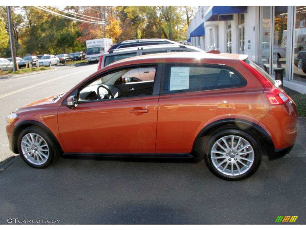 2011 C30 T5 - Orange Flame Metallic / Off Black T-Tec photo #10