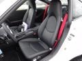 Drivers Seat in Black Leather w/Red Stiching