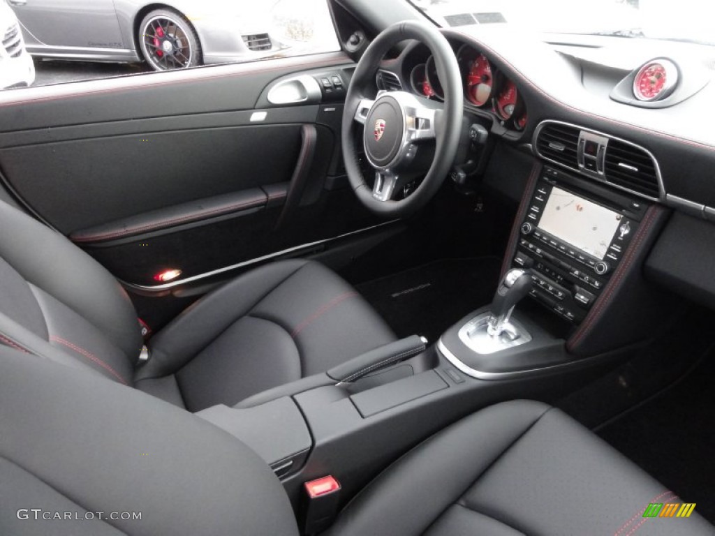 Black Interior 2012 Porsche 911 Turbo Coupe Photo #56906788