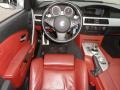 2006 BMW M5 Indianapolis Red Interior Steering Wheel Photo