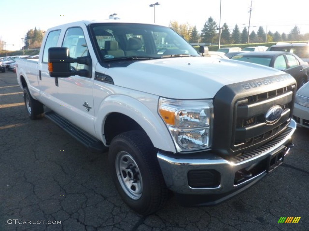 Oxford White 2012 Ford F350 Super Duty XL Crew Cab 4x4 Exterior Photo #56908756