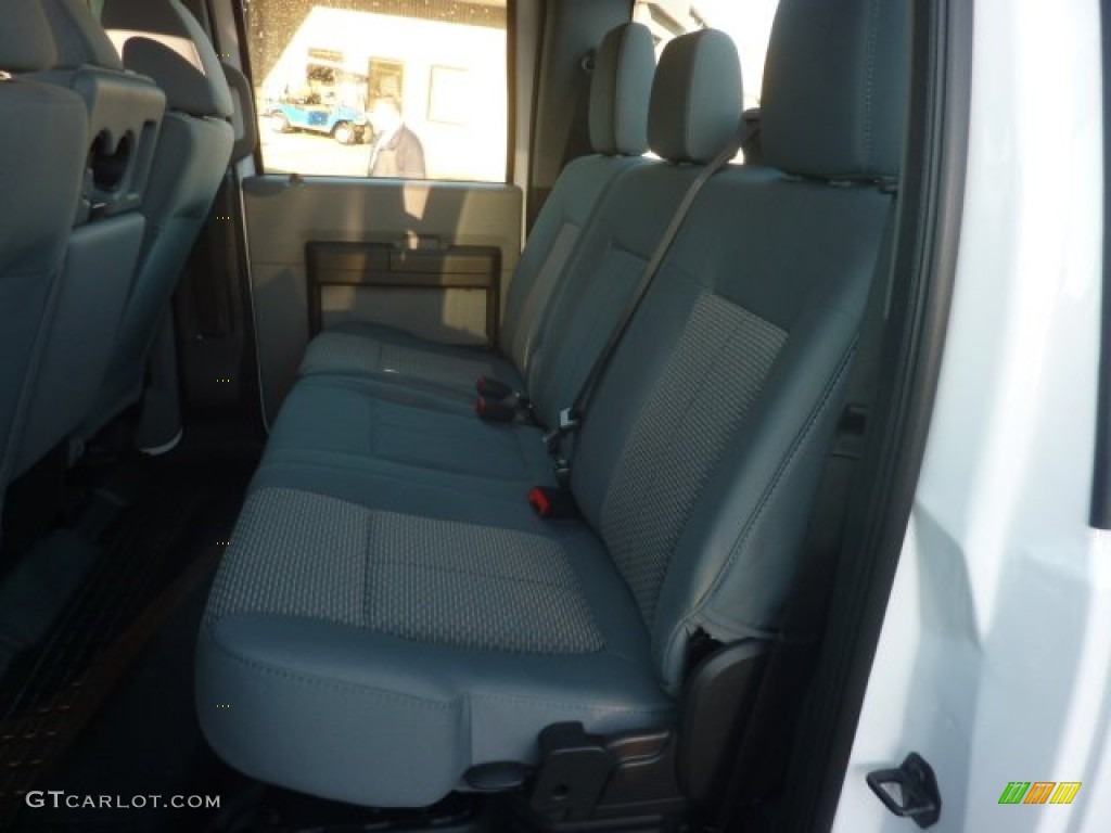 Steel Interior 2012 Ford F350 Super Duty XL Crew Cab 4x4 Photo #56908801
