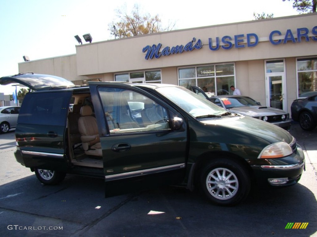 1999 Windstar SE - Woodland Green Metallic / Medium Parchment photo #19