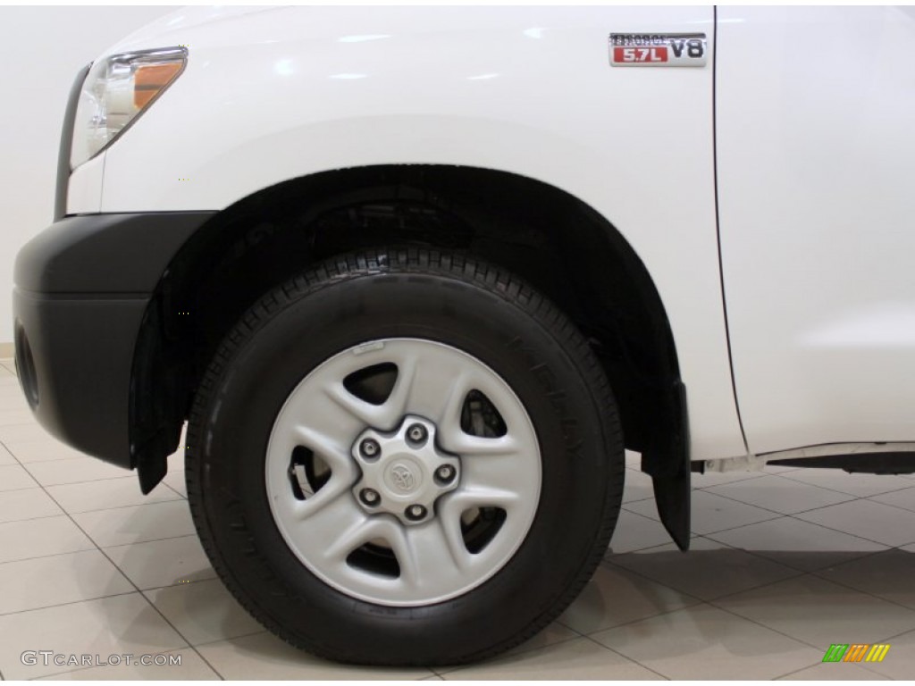 2010 Tundra Double Cab 4x4 - Super White / Graphite Gray photo #22