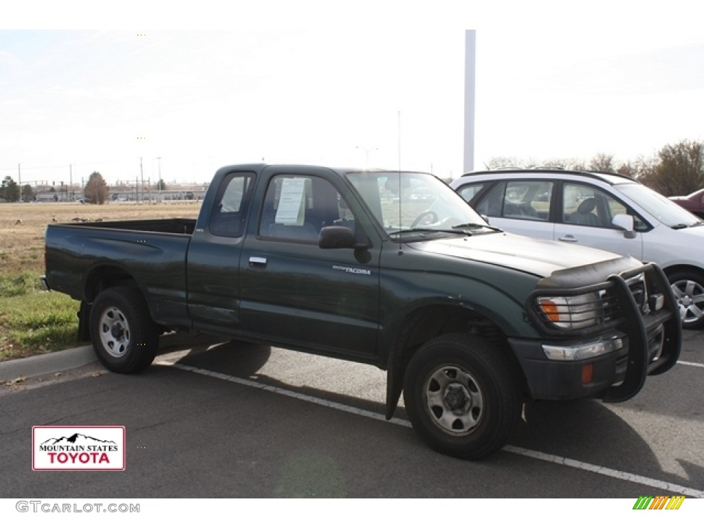 1999 Tacoma SR5 Extended Cab 4x4 - Imperial Jade Mica / Gray photo #1