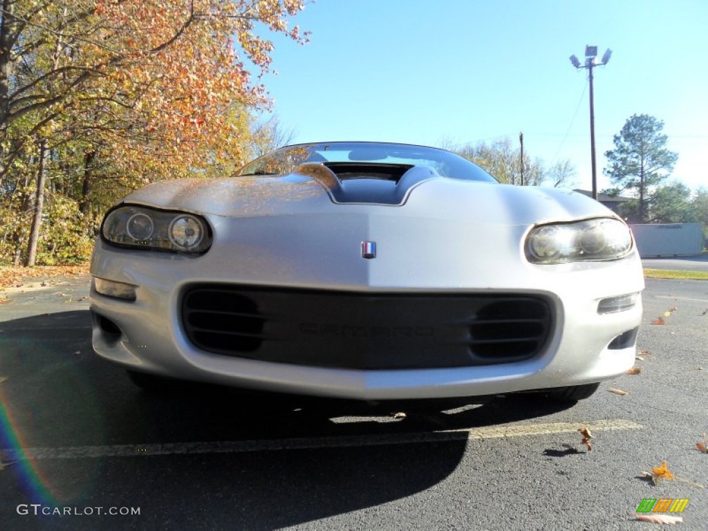 2002 Camaro Z28 SS Convertible - Sebring Silver Metallic / Ebony Black photo #1