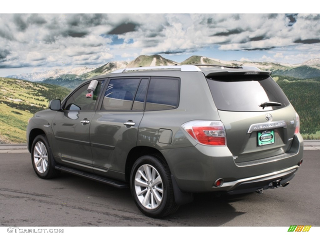 2010 Highlander Hybrid Limited 4WD - Cypress Green Pearl / Sand Beige photo #2