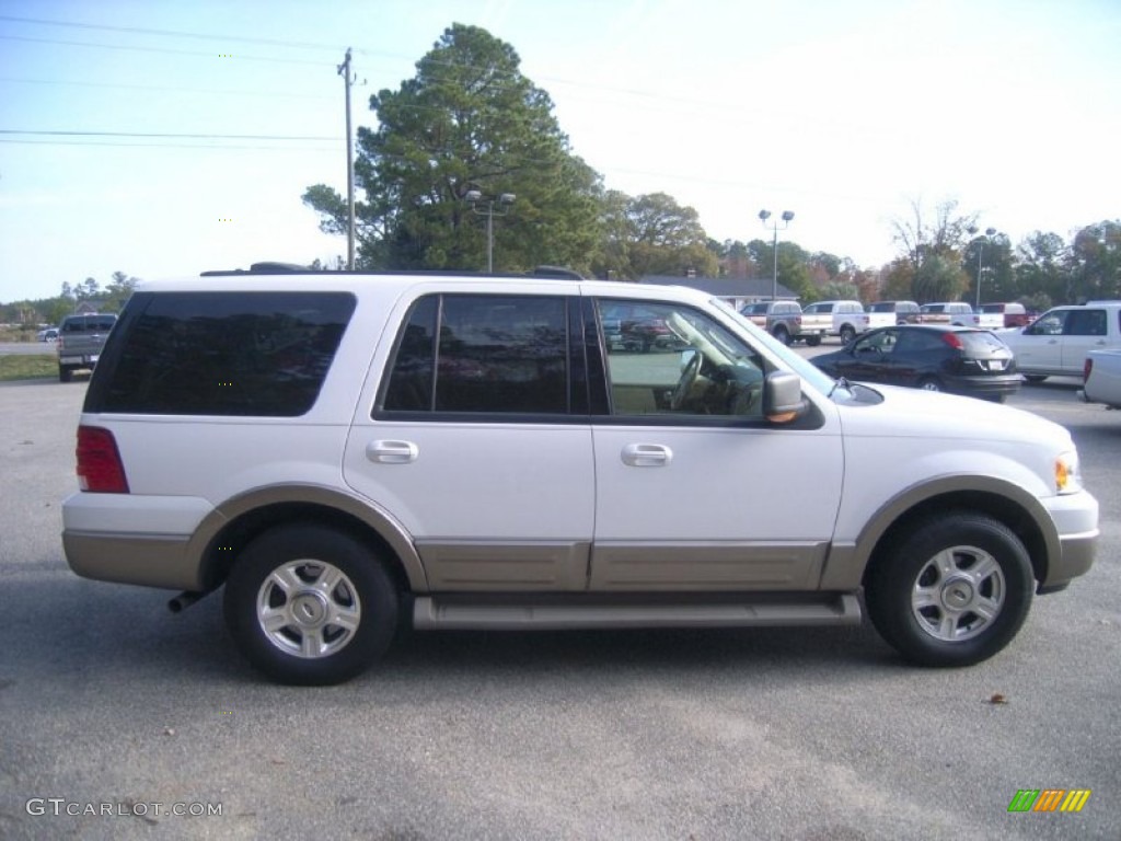 2003 Expedition Eddie Bauer 4x4 - Oxford White / Medium Parchment photo #4