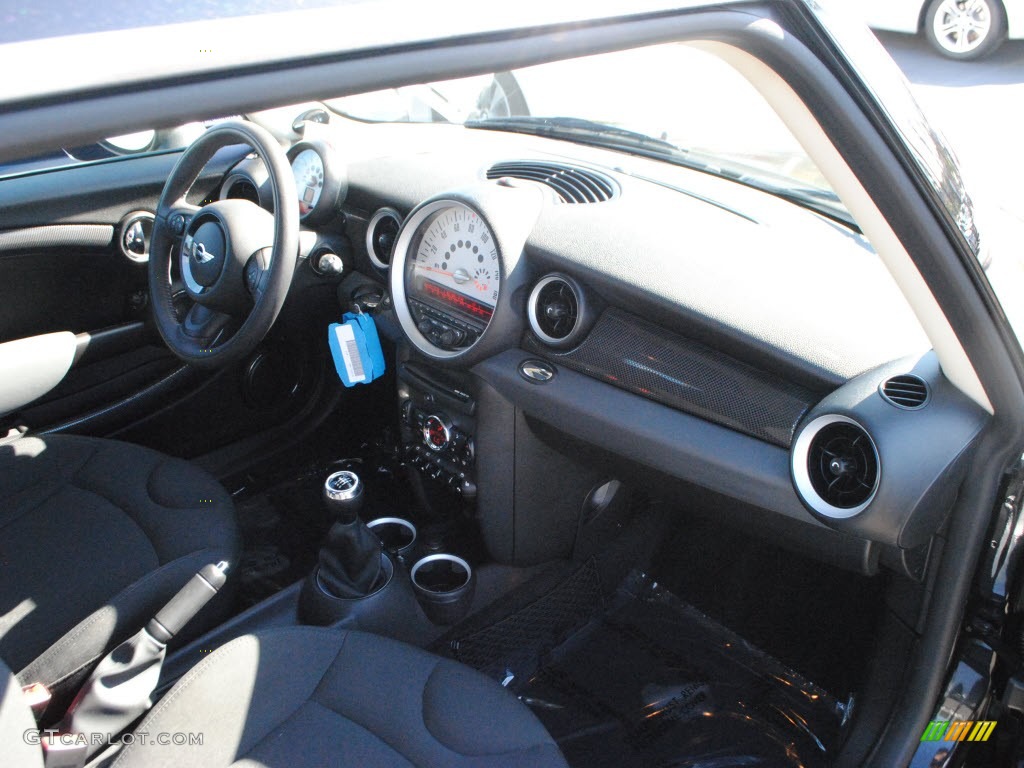 2011 Cooper S Hardtop - Midnight Black Metallic / Checkered Carbon Black/Black photo #4