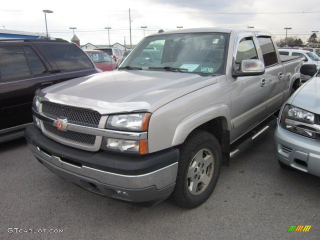 2005 Silverado 1500 LT Crew Cab 4x4 - Silver Birch Metallic / Dark Charcoal photo #3