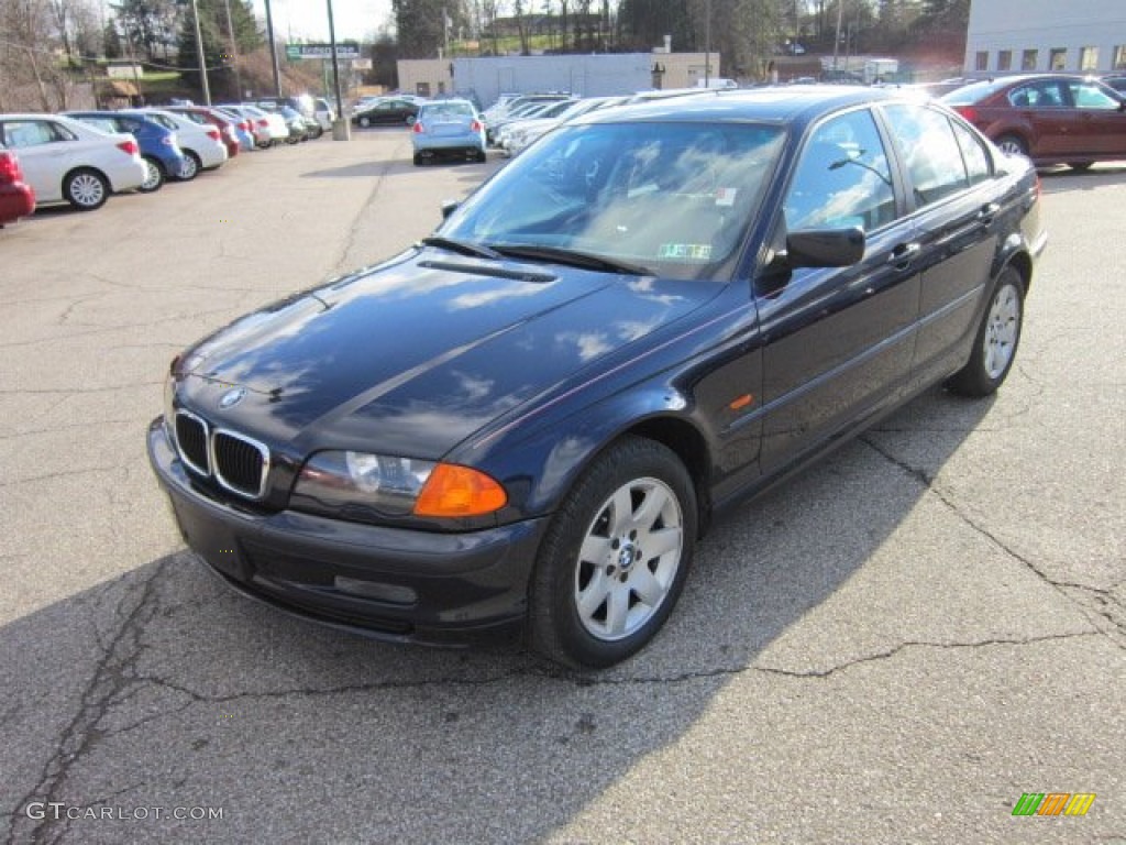 2001 3 Series 325i Sedan - Orient Blue Metallic / Grey photo #3