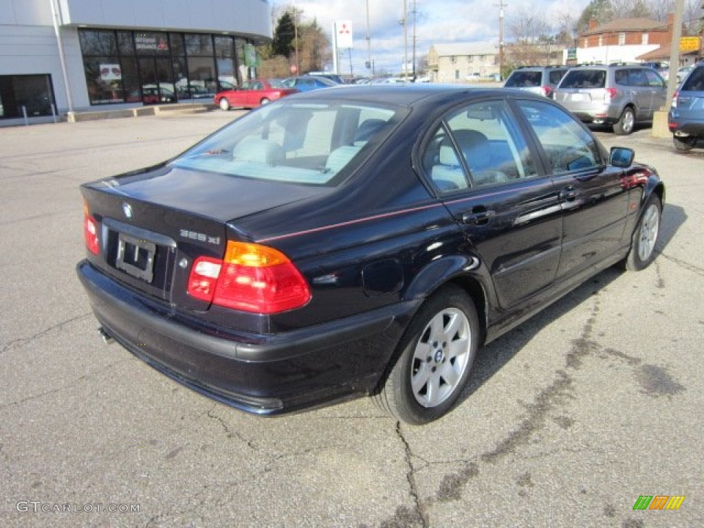 2001 3 Series 325i Sedan - Orient Blue Metallic / Grey photo #7
