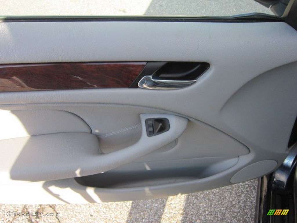 2001 3 Series 325i Sedan - Orient Blue Metallic / Grey photo #13