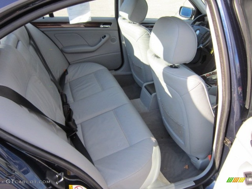 2001 3 Series 325i Sedan - Orient Blue Metallic / Grey photo #17
