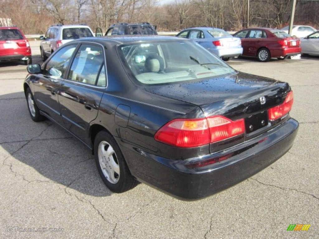 1999 Accord EX Sedan - Flamenco Black Pearl / Gray photo #5