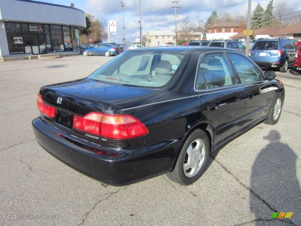1999 Accord EX Sedan - Flamenco Black Pearl / Gray photo #7