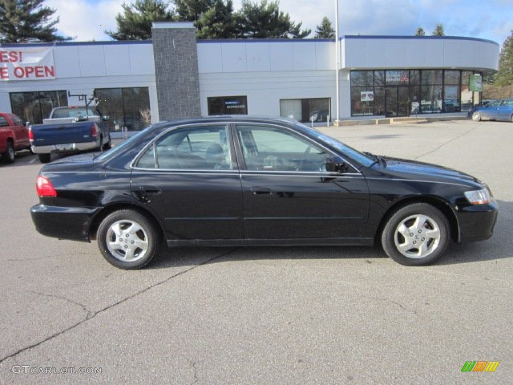 1999 Accord EX Sedan - Flamenco Black Pearl / Gray photo #8