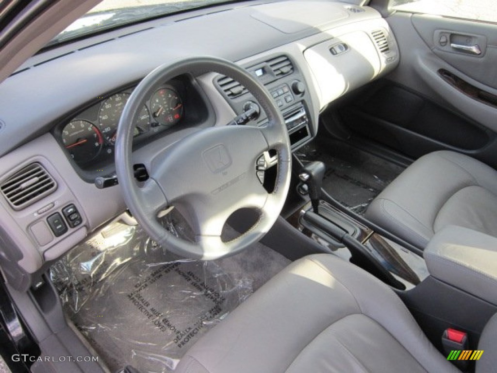 1999 Accord EX Sedan - Flamenco Black Pearl / Gray photo #17