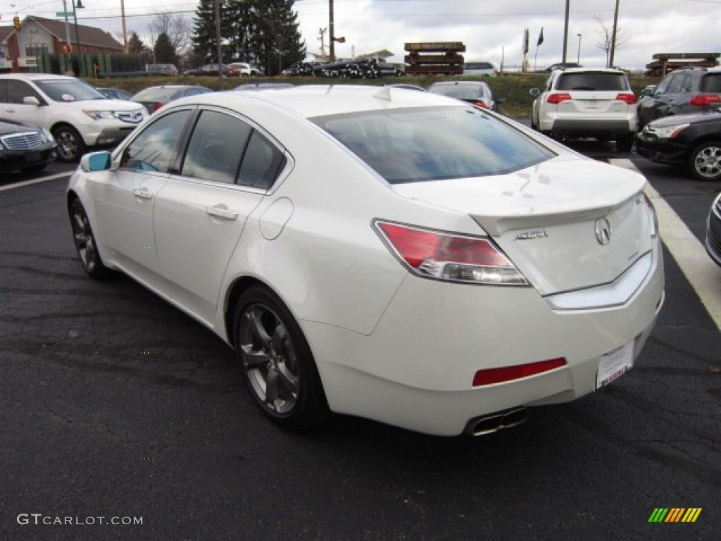 2010 TL 3.7 SH-AWD Technology - White Diamond Pearl / Umber Brown photo #4