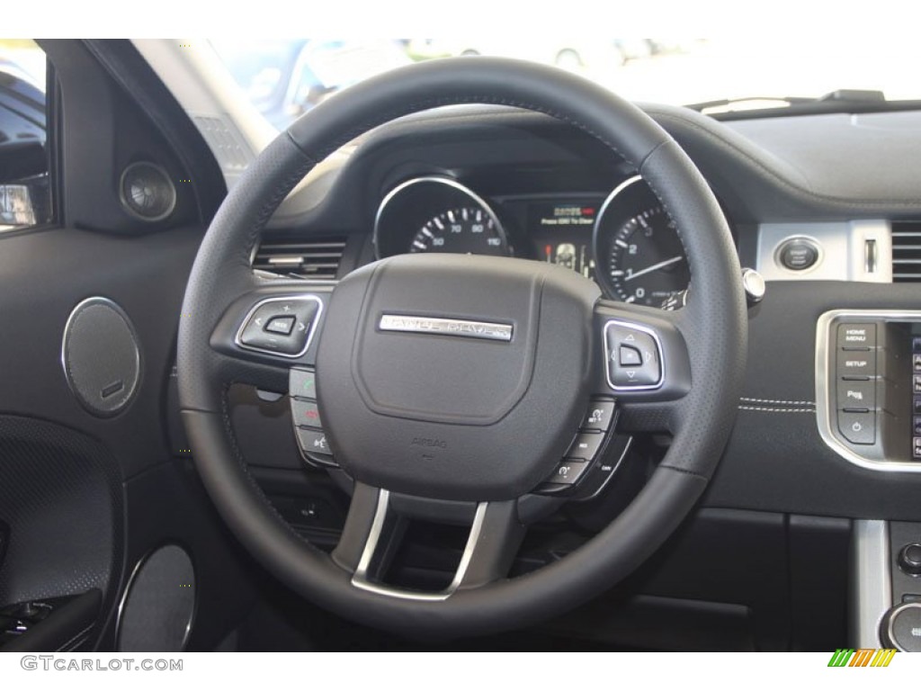 2012 Range Rover Evoque Dynamic - Sumatra Black Metallic / Dynamic Ebony/Cirrus photo #17