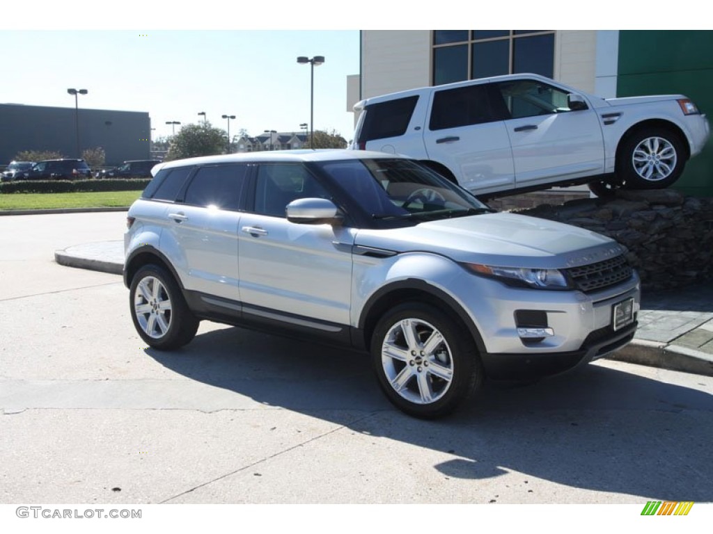 2012 Range Rover Evoque Pure - Indus Silver Metallic / Ebony photo #2